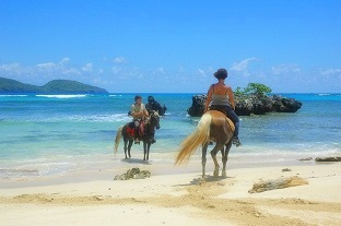 A horseback excursion with La Hacienda is an excellent way to see Las Galeras.